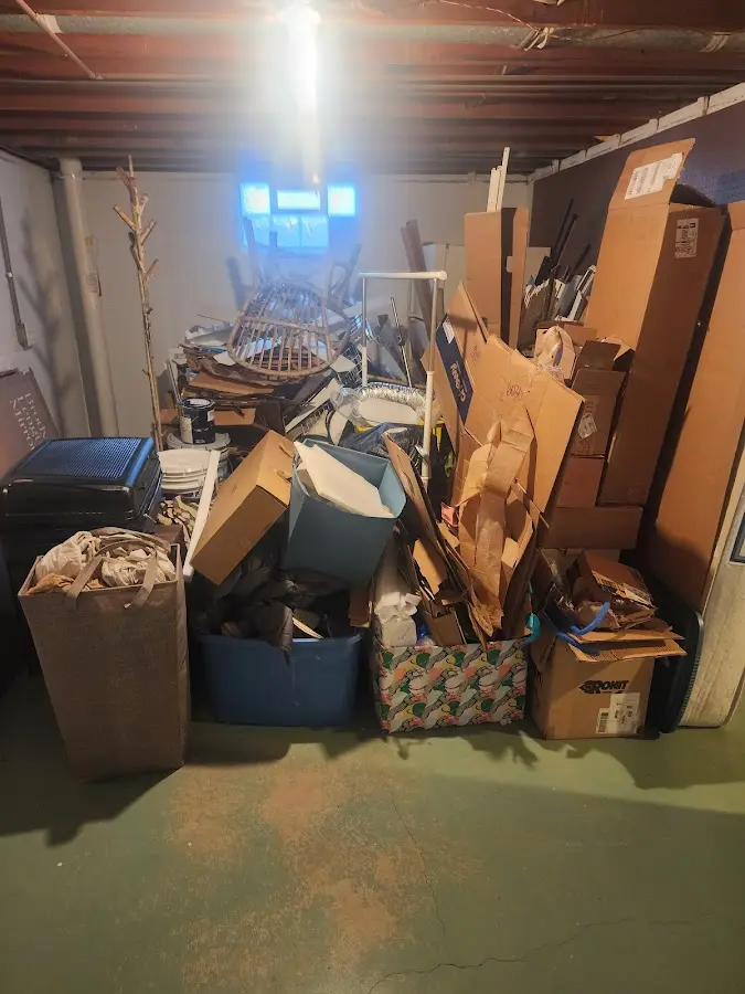 Roll-off dumpster container at job site for Construction Dumpster Rental in Chambersburg